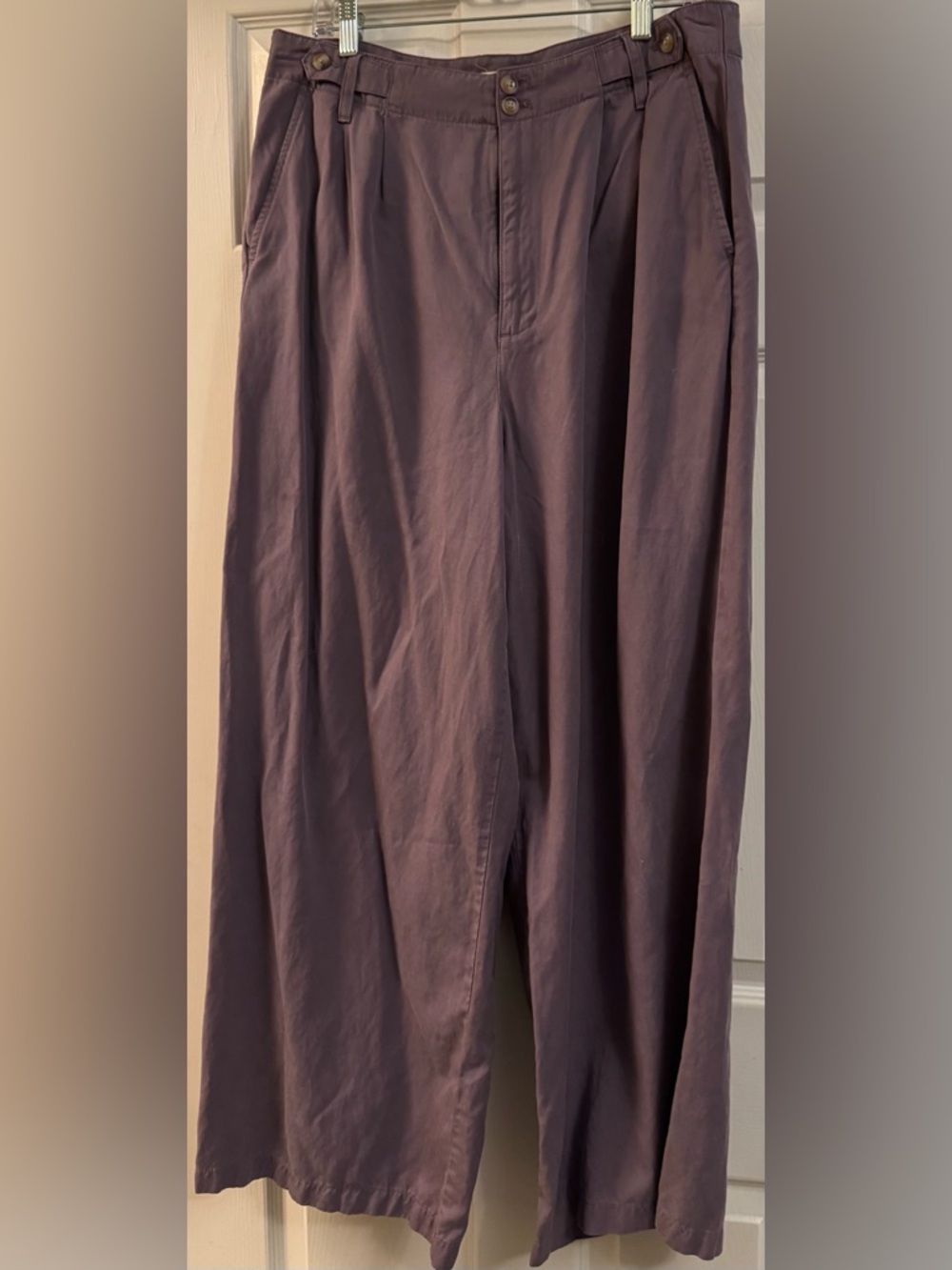 Madewell Women’s Wide Leg pants in soft Plum